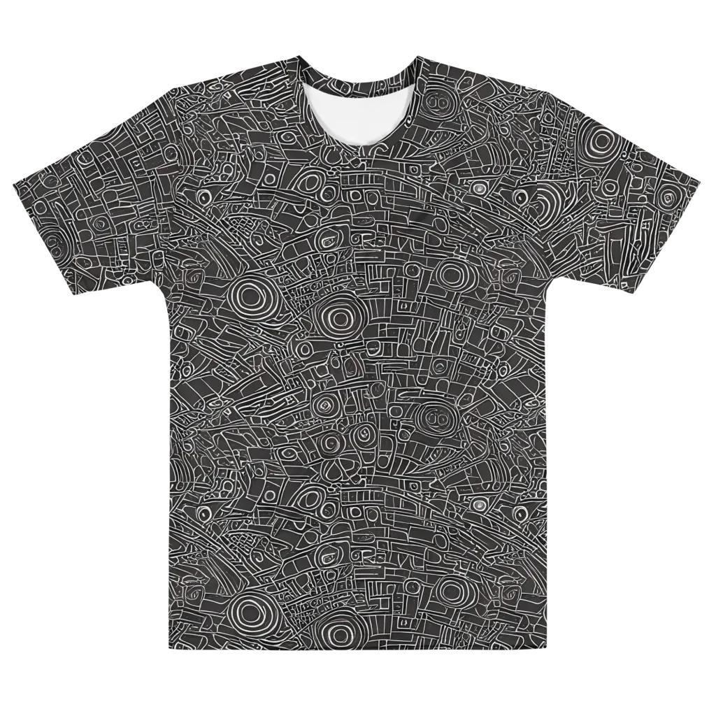 Blackline Mechanism on Men's Cotton Crew Neck T-Shirt — Front