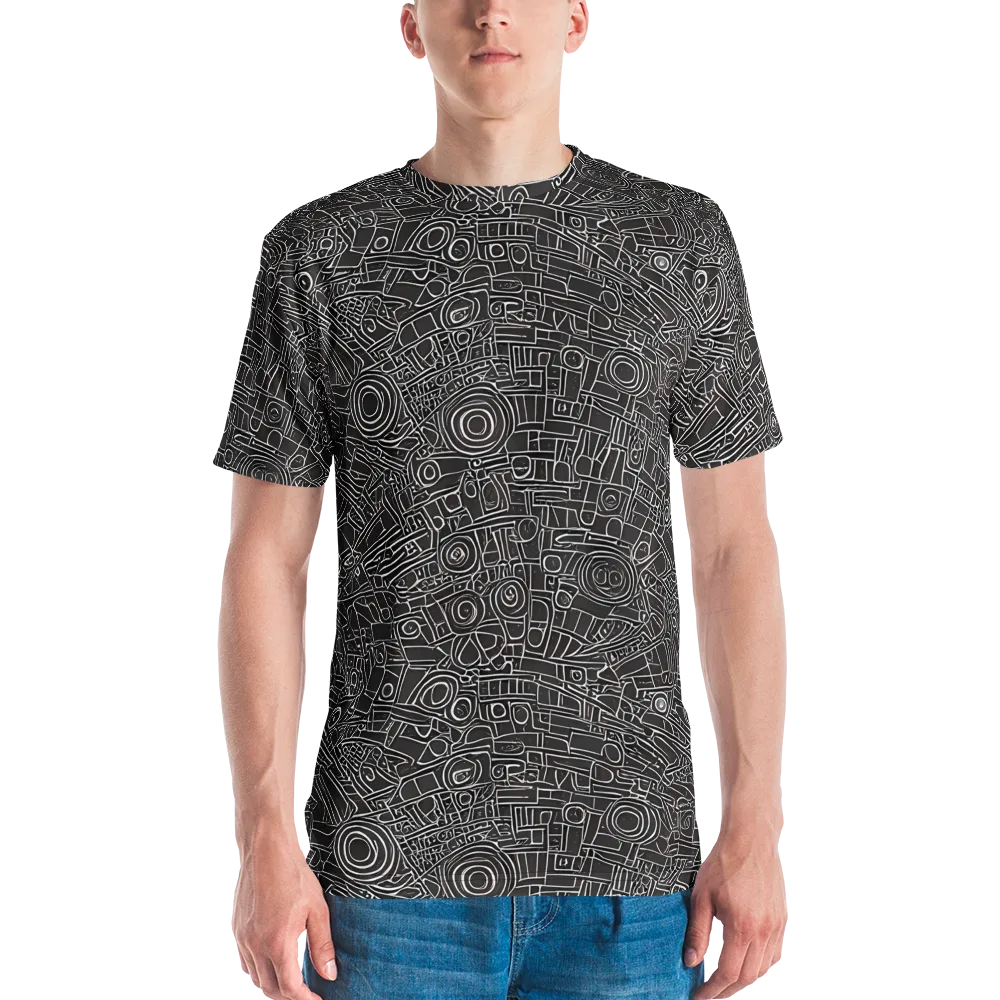 Blackline Mechanism on Men's Crew Neck T-Shirt — Front