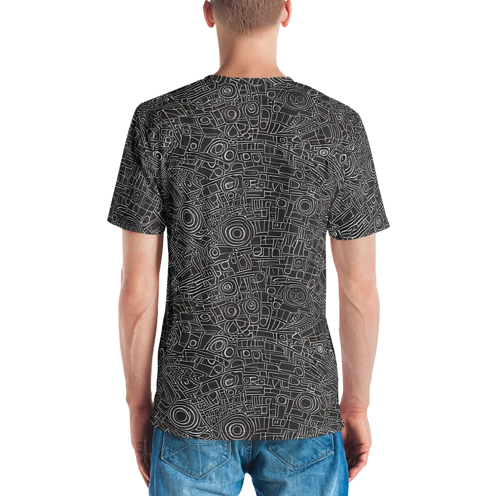 Blackline Mechanism on Men's Crew Neck T-Shirt — Back