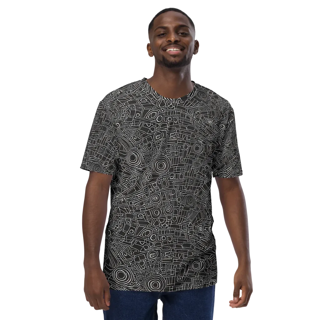 Blackline Mechanism on Men's Crew Neck T-Shirt — Front
