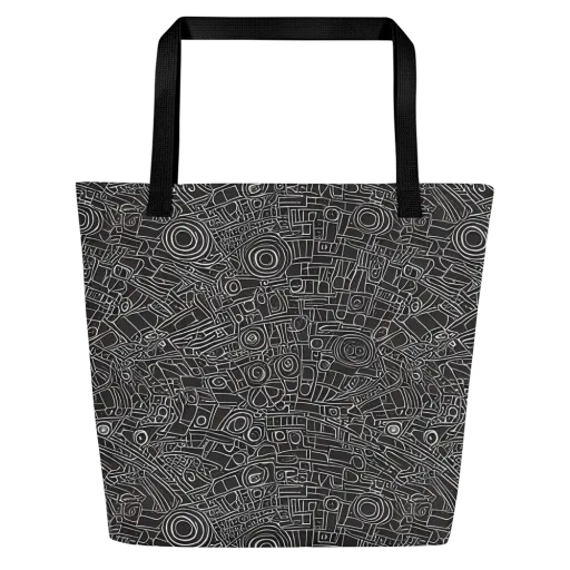 Blackline Mechanism on a Large Tote Bag W/ Pocket