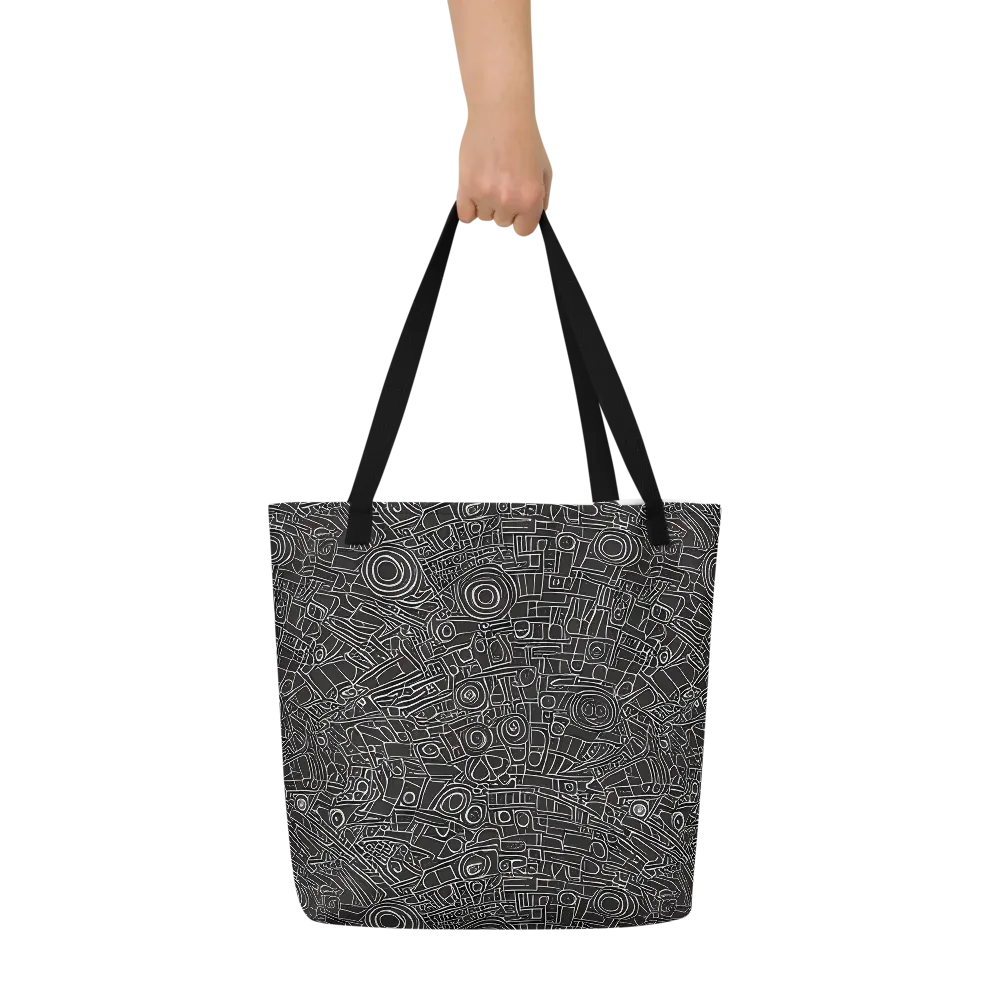 Blackline Mechanism on Large Tote Bag W/ Pocket — Front