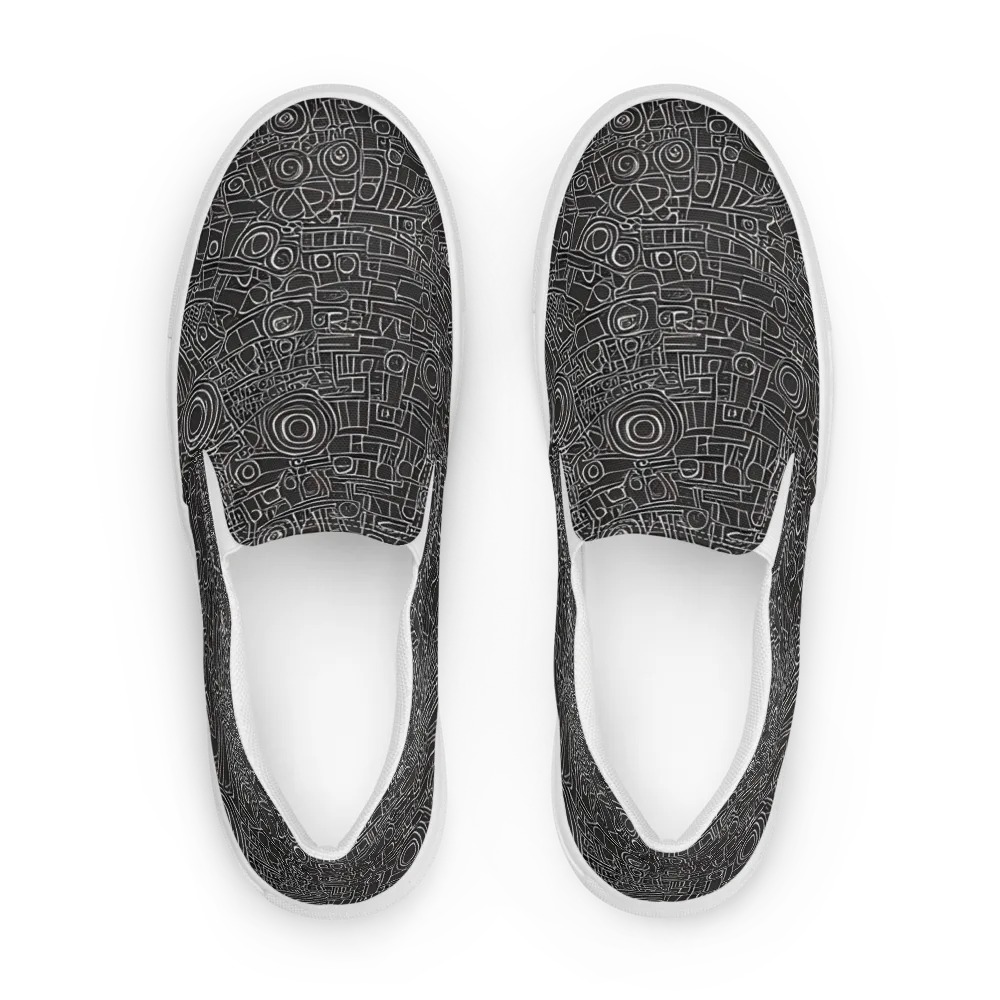 Blackline Mechanism on Women's Slip-On Canvas Shoes — Front