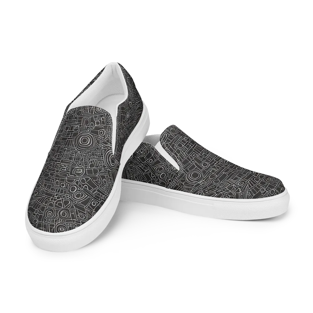 Blackline Mechanism on Women's Slip-On Canvas Shoes — Left Front