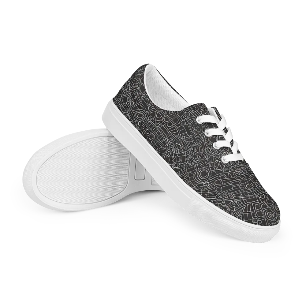 Blackline Mechanism on Men's Lace-Up Canvas Shoes — Right Front