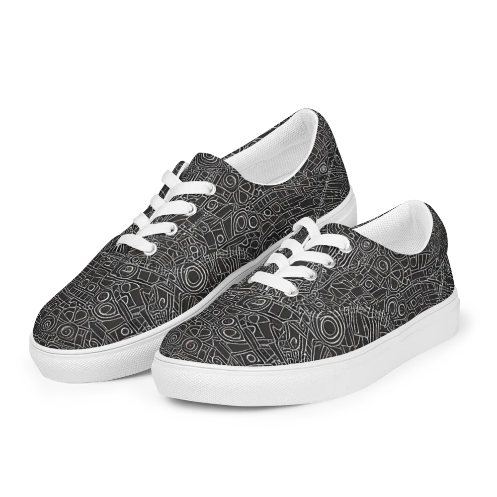 Blackline Mechanism on Men's Lace-Up Canvas Shoes — Left Front
