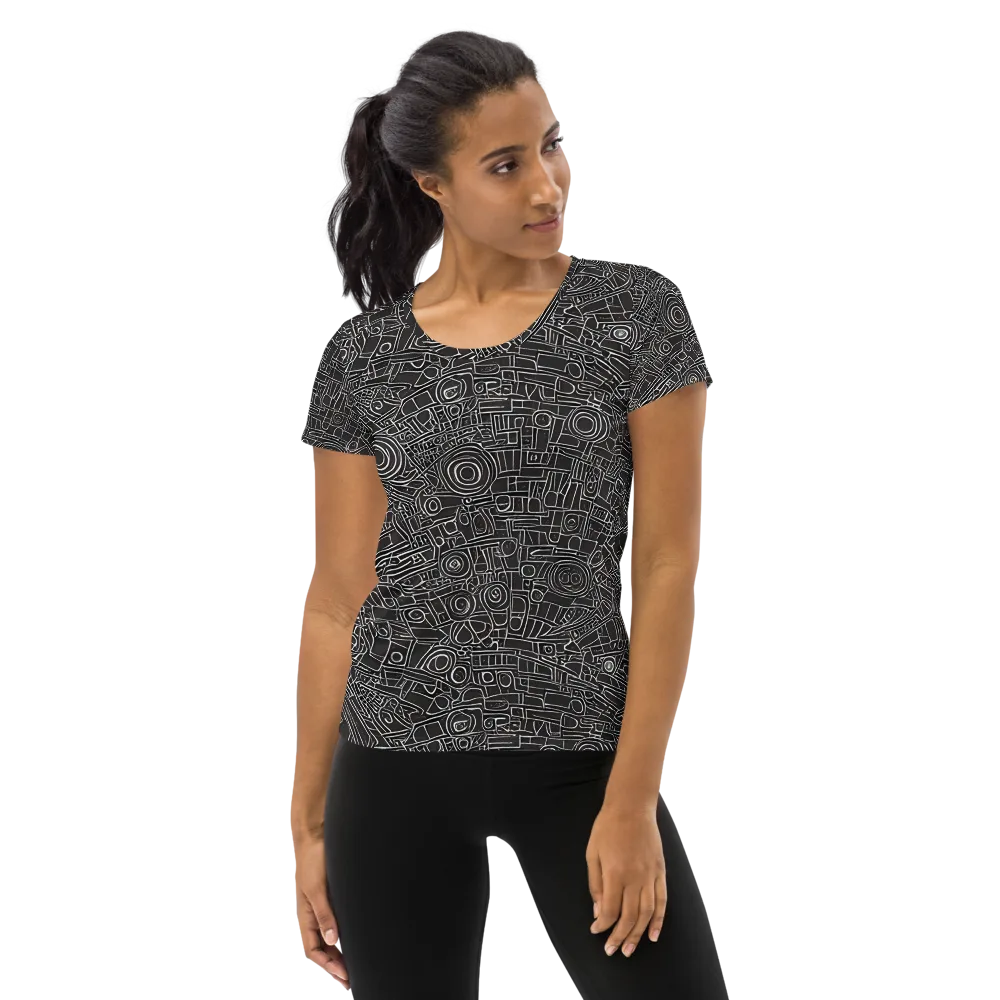 Blackline Mechanism on Women's Athletic T-Shirt — Front