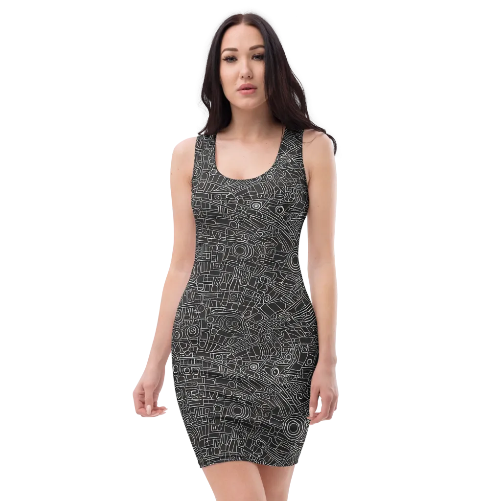 Blackline Mechanism on Bodycon Dress — Front