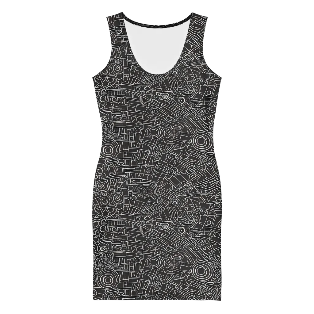 Blackline Mechanism on Bodycon Dress — Front