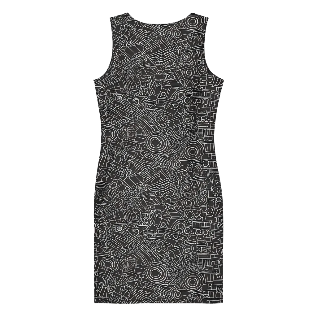 Blackline Mechanism on Bodycon Dress — Back