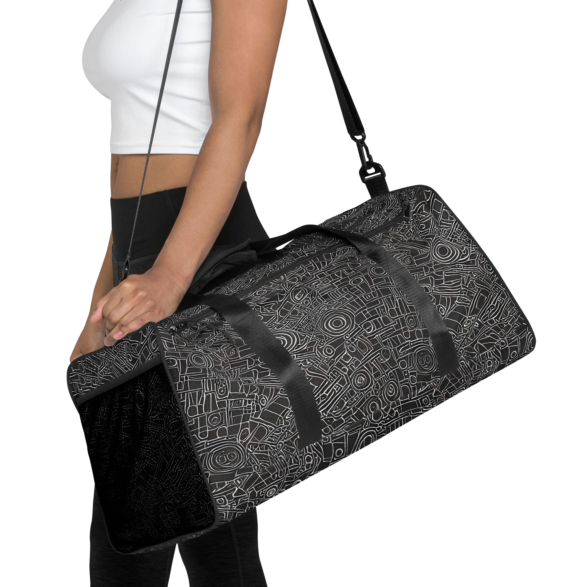 Blackline Mechanism on Duffle Bag — Front