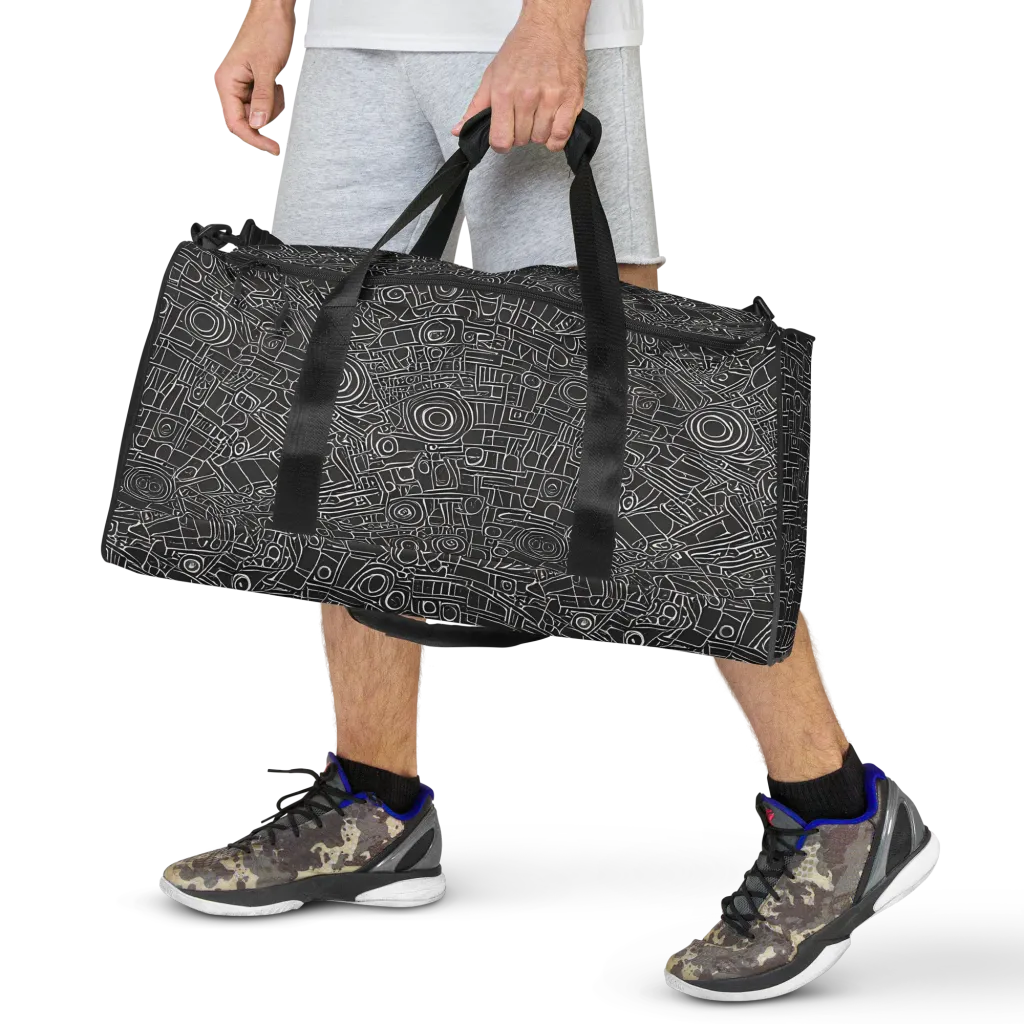 Blackline Mechanism on Duffle Bag — Front