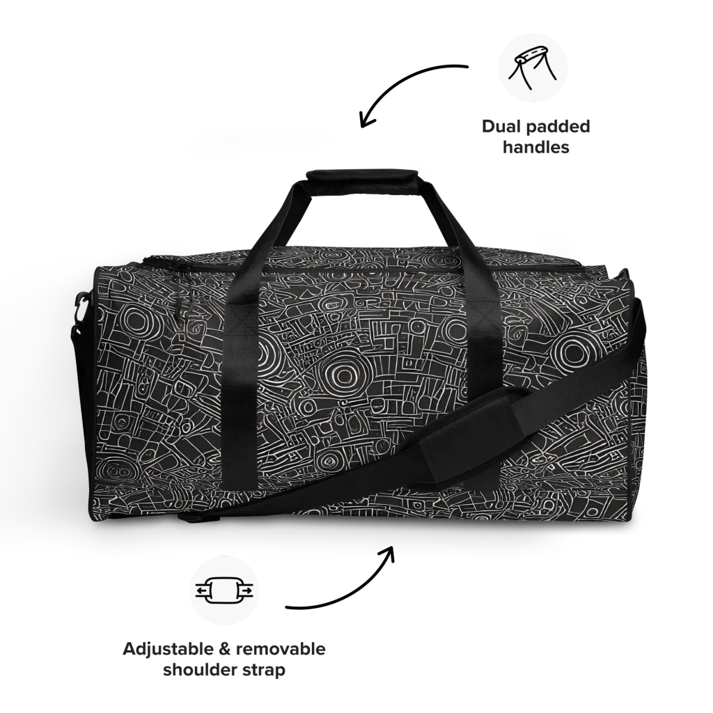 Blackline Mechanism on Duffle Bag — Front