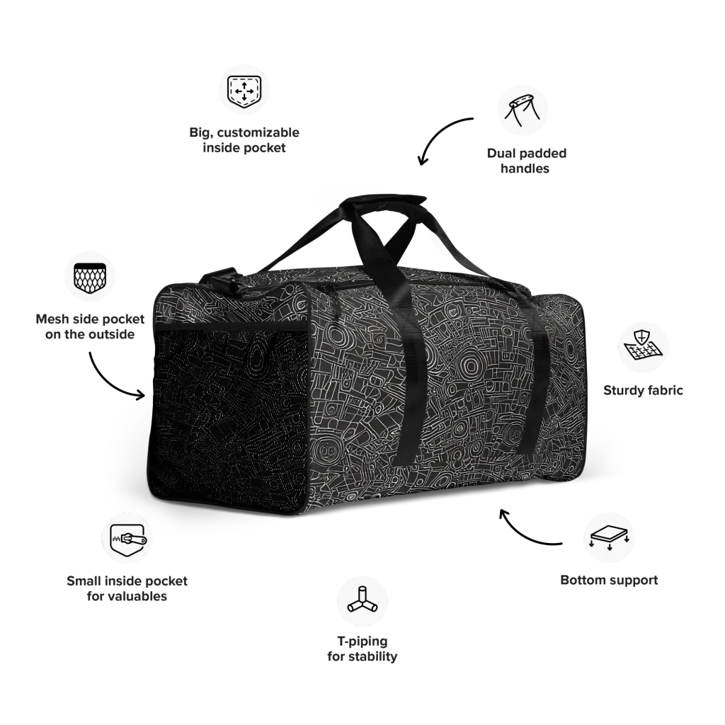 Blackline Mechanism on Duffle Bag — Right Front