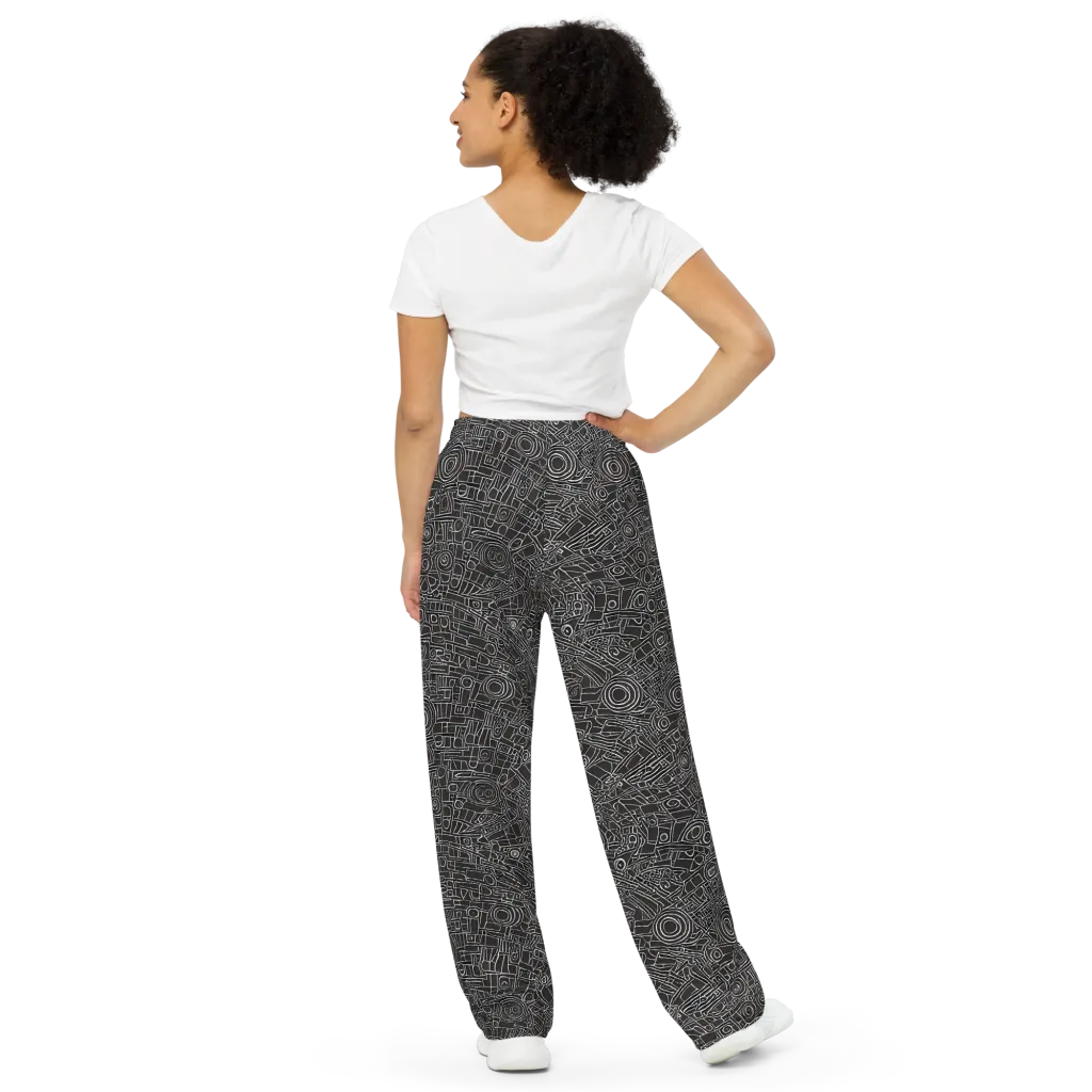 Blackline Mechanism on Wide-Leg Pants — Back