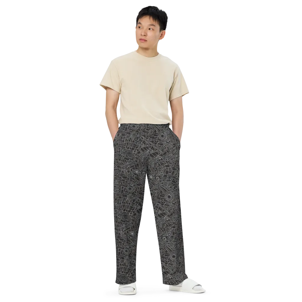 Blackline Mechanism on Wide-Leg Pants — Front