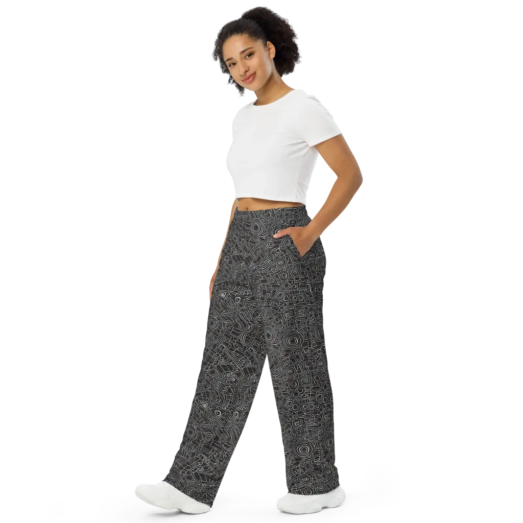 Blackline Mechanism on Wide-Leg Pants — Left Front