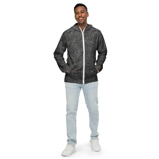 Blackline Mechanism on a Men's Windbreaker