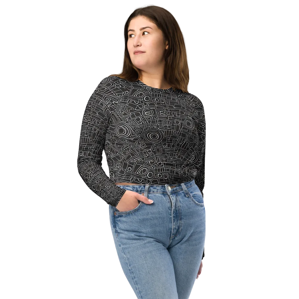 Blackline Mechanism on Long Sleeve Crop Top — Front
