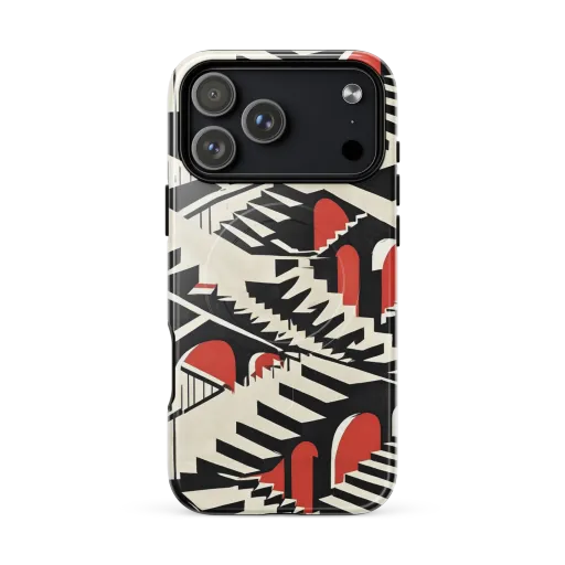 Brutalist Labyrinth on a MagSafe Tough Case for iPhone®
