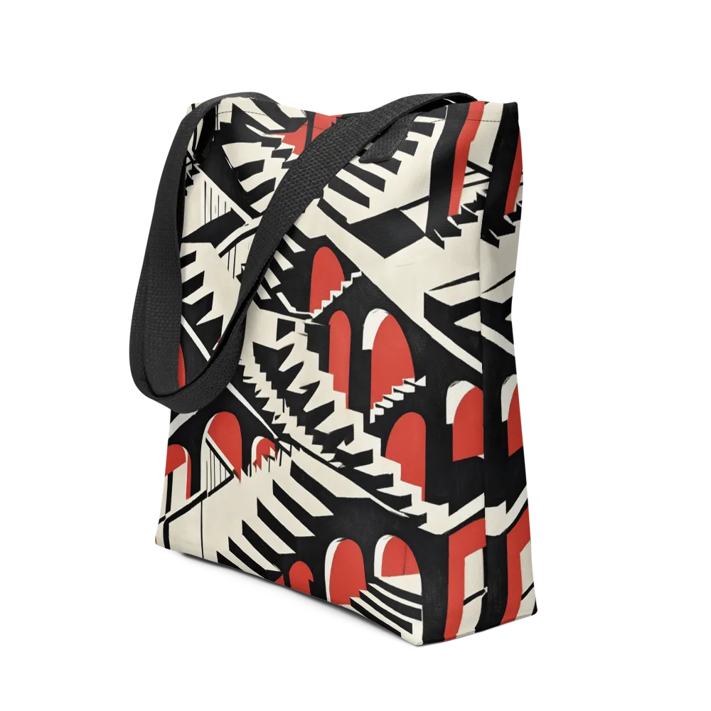 Brutalist Labyrinth on Tote Bag — Front