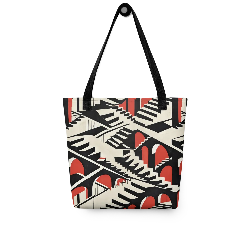 Brutalist Labyrinth on Tote Bag — Front