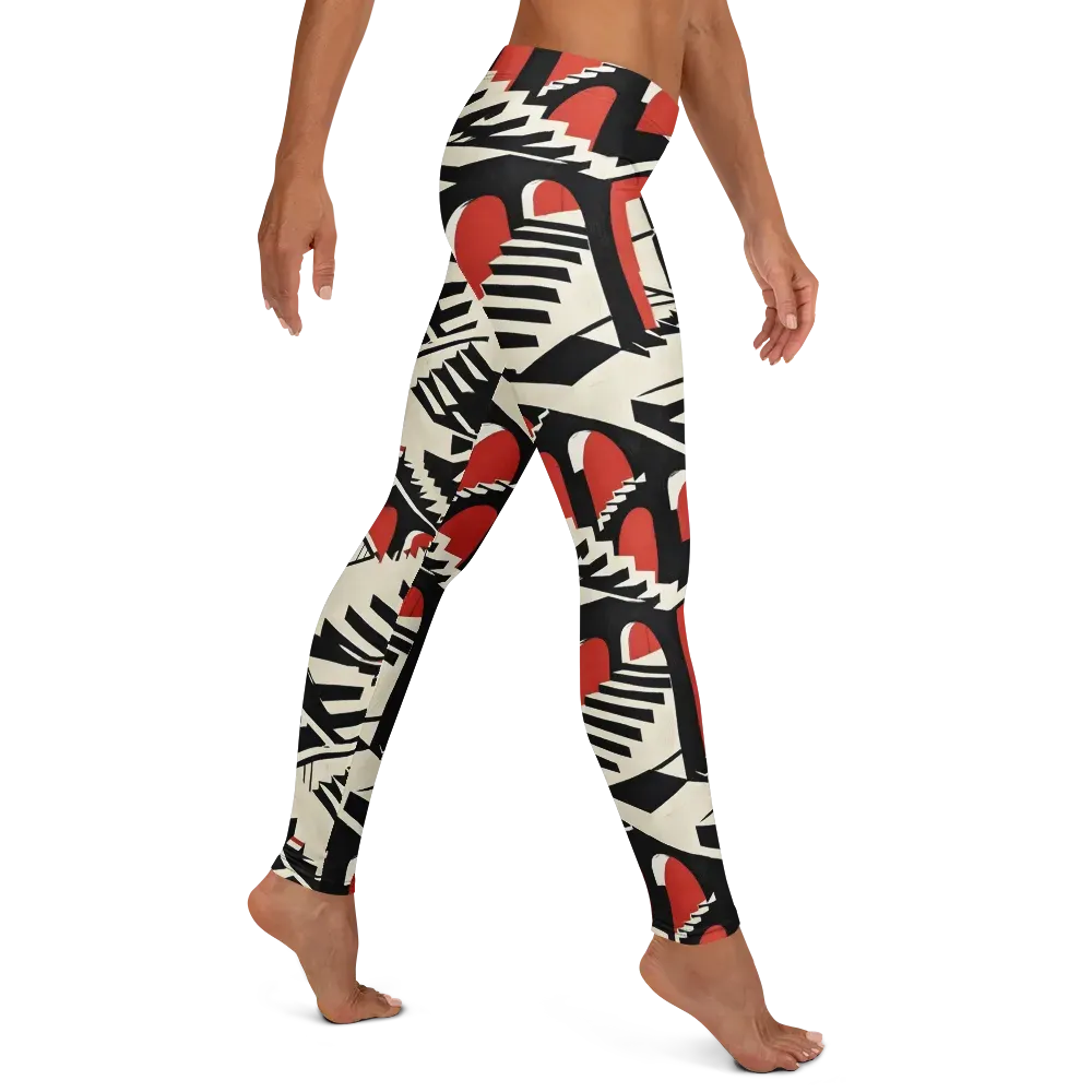 Brutalist Labyrinth on Leggings — Right