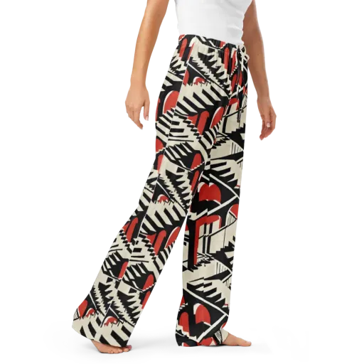 Brutalist Labyrinth on a Women's Pajama Pants