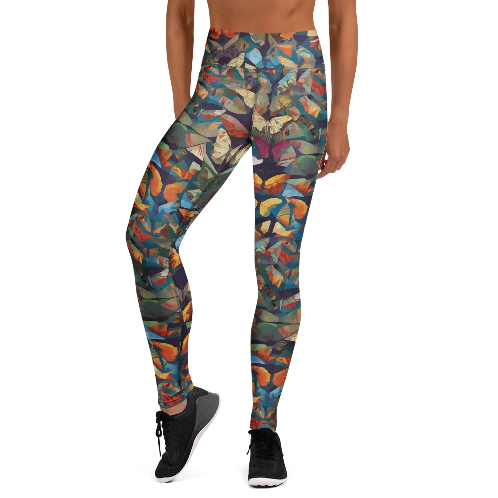 Prismatic Lepidary on Yoga Leggings — Front