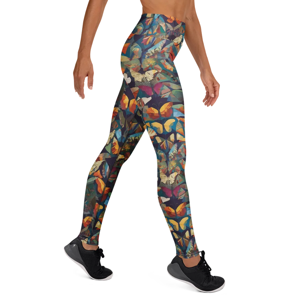 Prismatic Lepidary on Yoga Leggings — Right