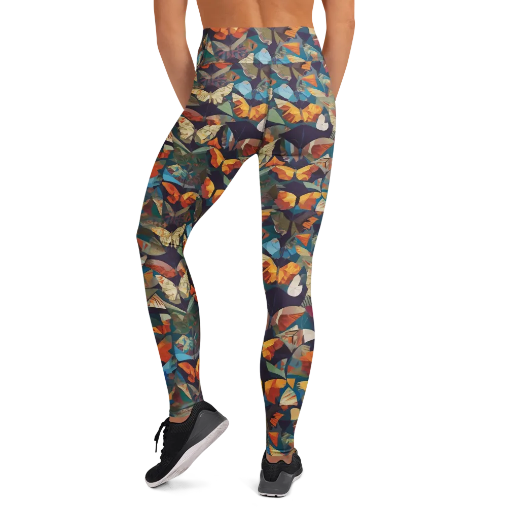 Prismatic Lepidary on Yoga Leggings — Back