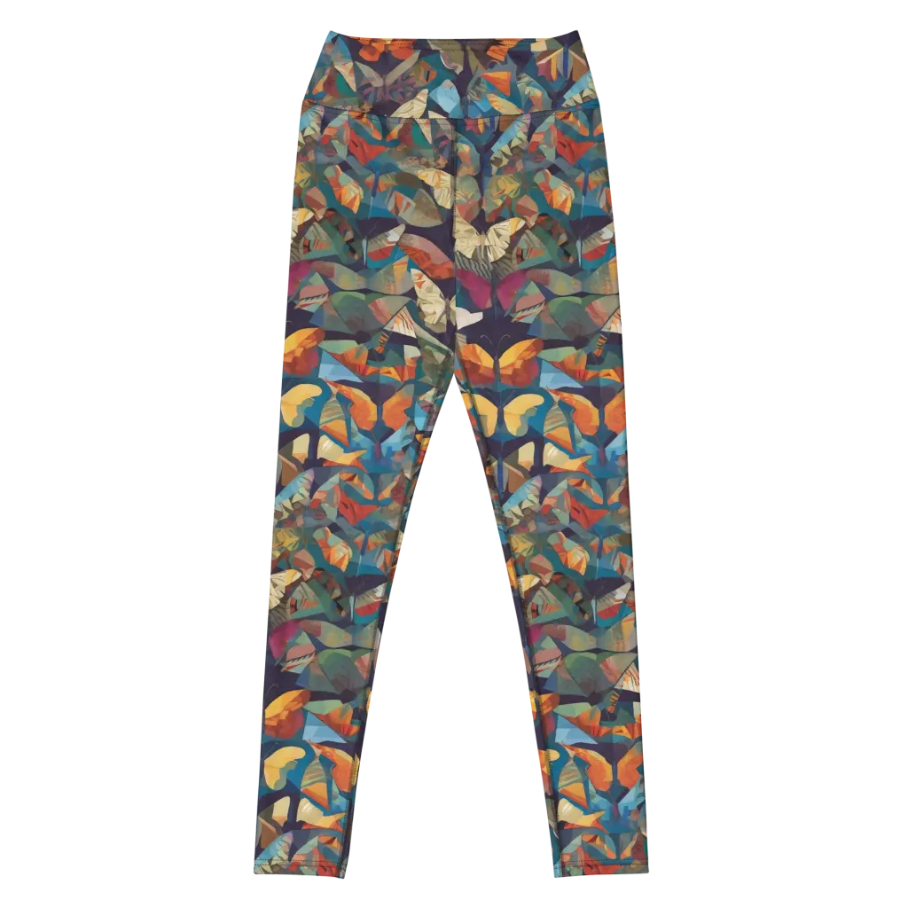 Prismatic Lepidary on Yoga Leggings — Front