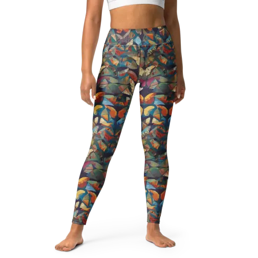Prismatic Lepidary on a Yoga Leggings