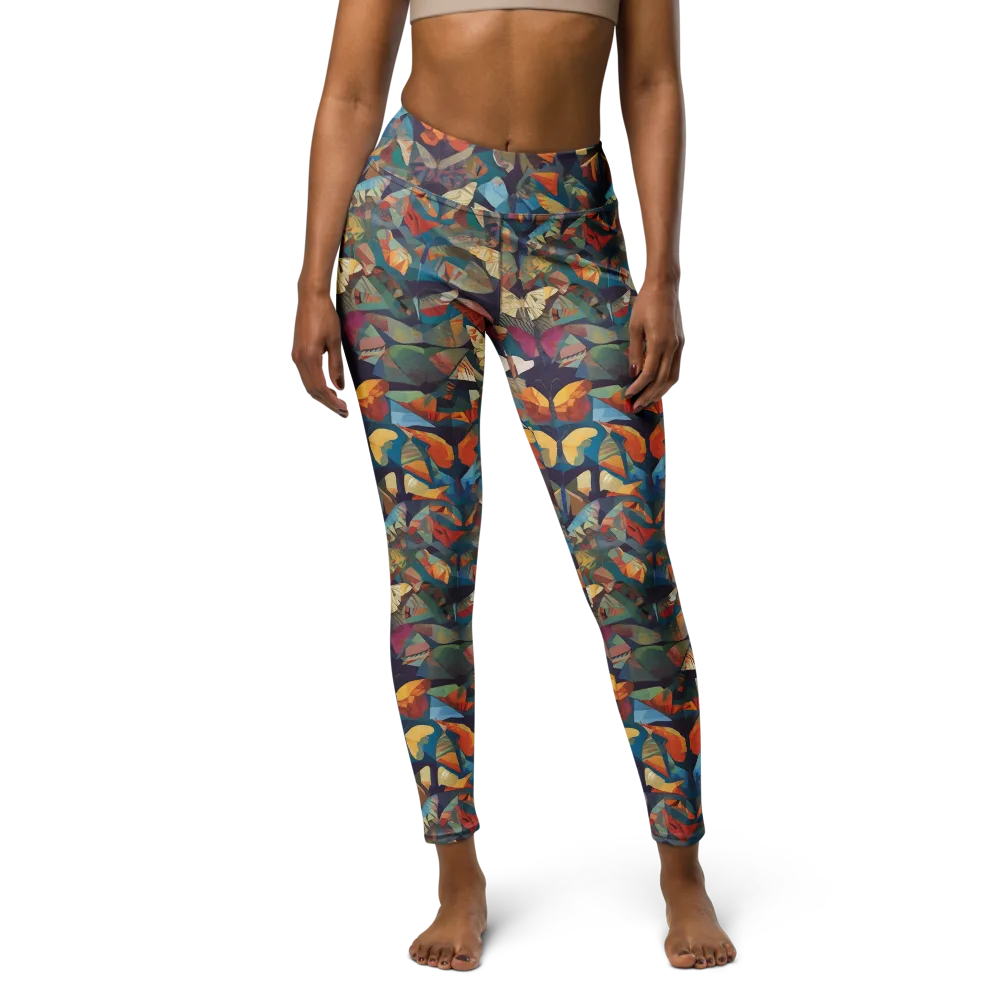 Prismatic Lepidary on Yoga Leggings — Front