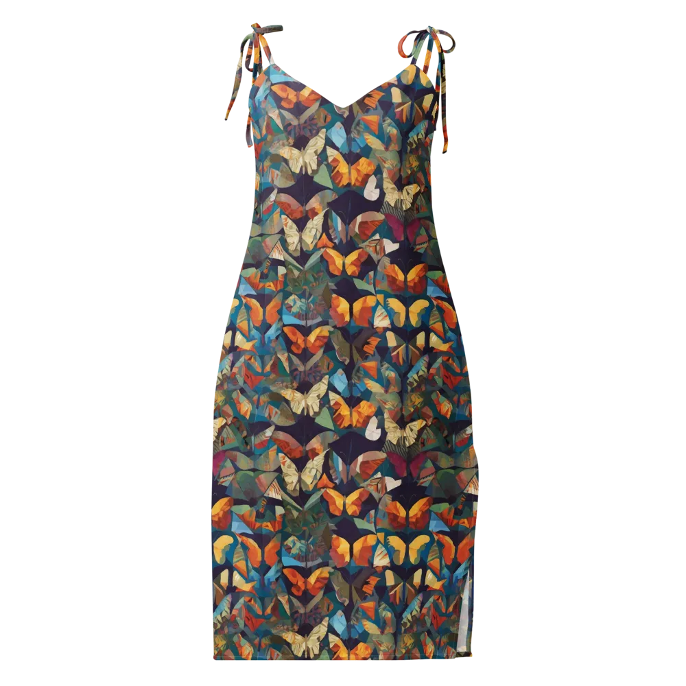 Prismatic Lepidary on Slip Dress — Front