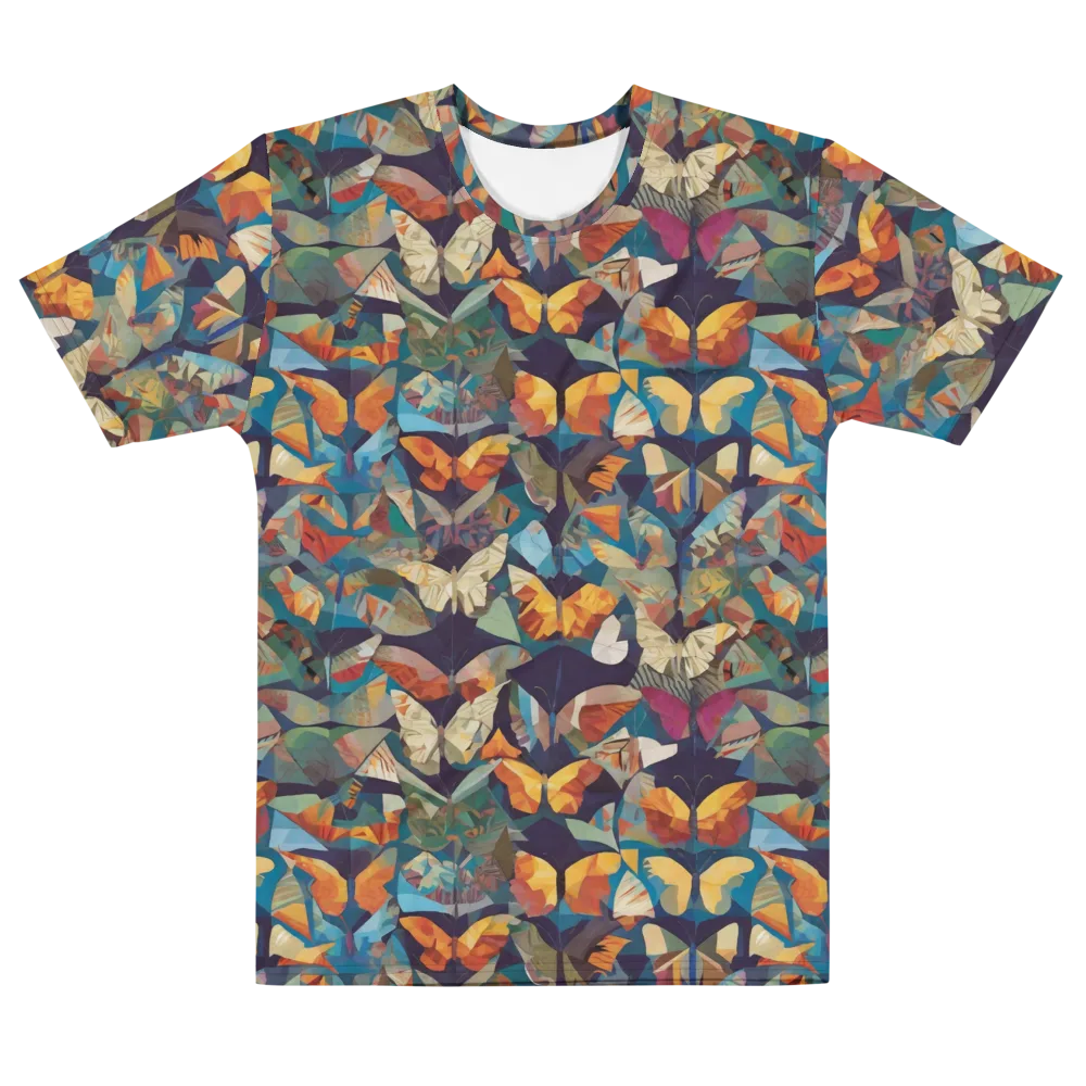 Prismatic Lepidary on Men's Cotton Crew Neck T-Shirt — Front