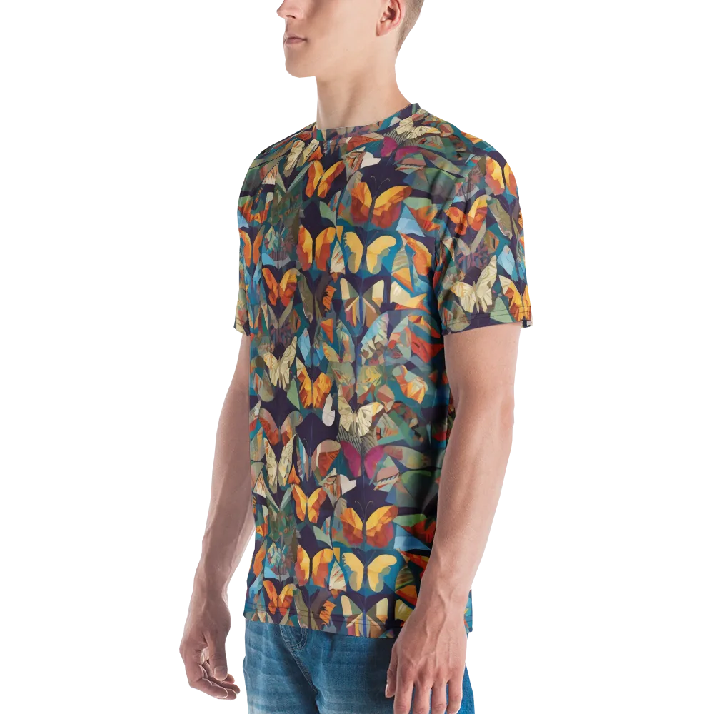 Prismatic Lepidary on Men's Crew Neck T-Shirt — Left