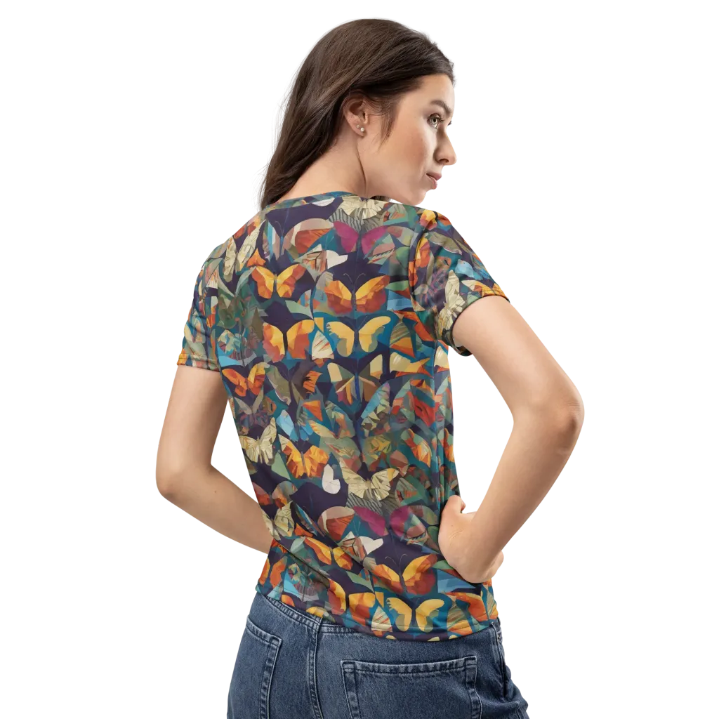 Prismatic Lepidary on Women's Crew Neck T-Shirt — Back