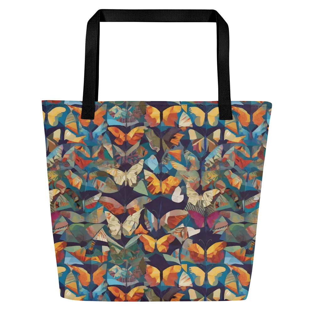 Prismatic Lepidary on Large Tote Bag W/ Pocket — Front