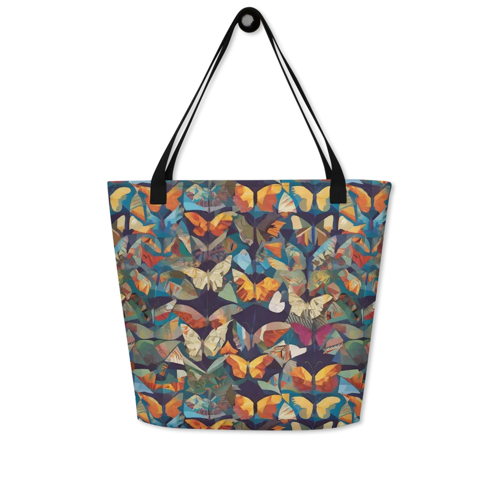Prismatic Lepidary on Large Tote Bag W/ Pocket — Front