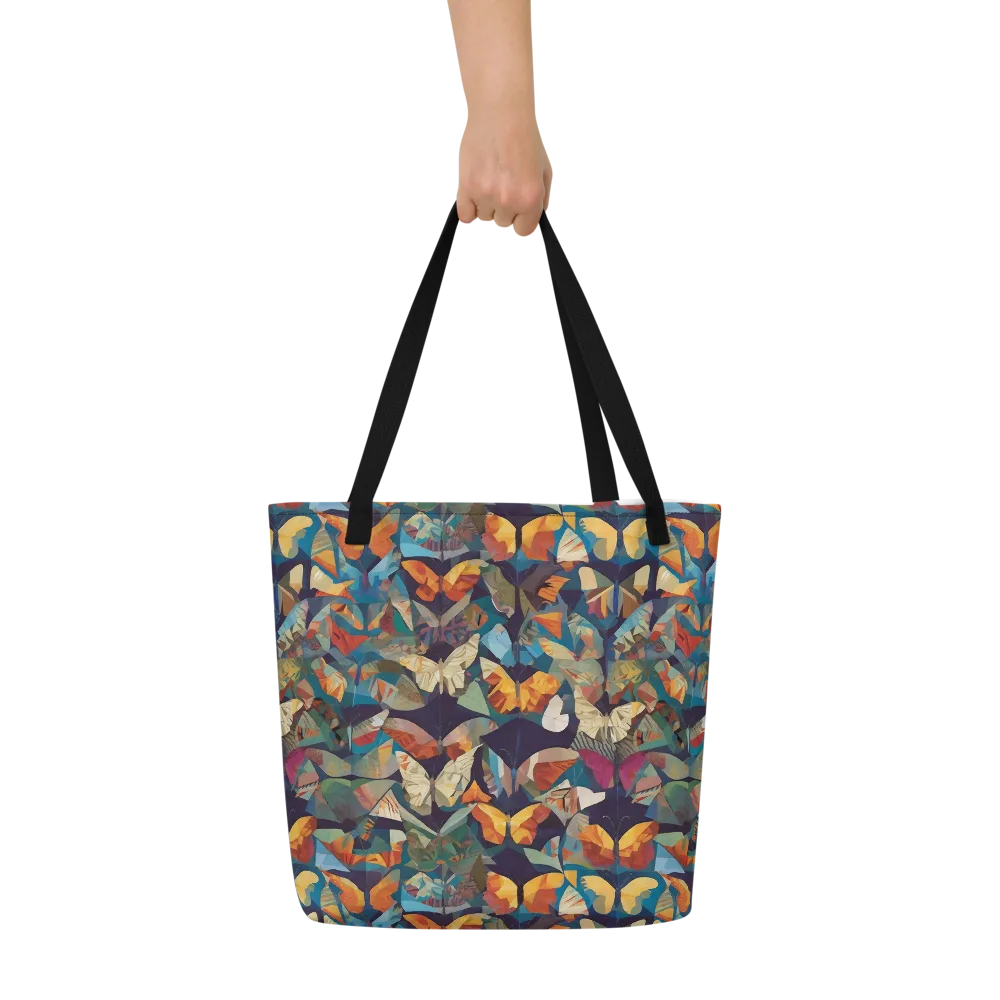 Prismatic Lepidary on Large Tote Bag W/ Pocket — Front