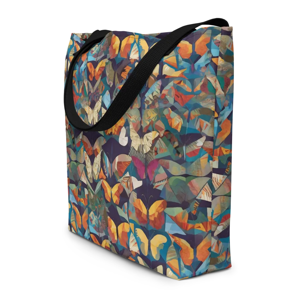 Prismatic Lepidary on Large Tote Bag W/ Pocket — Front