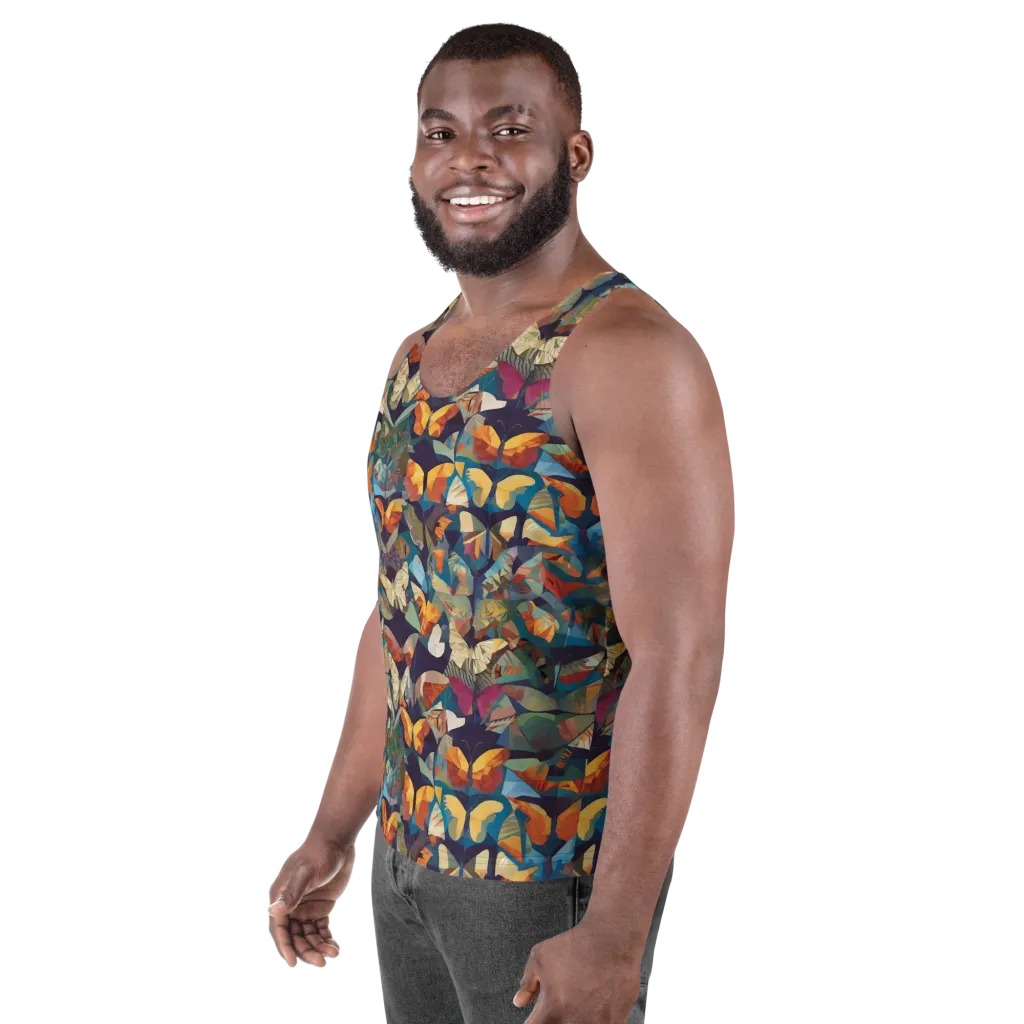 Prismatic Lepidary on Men's Tank Top — Left Front
