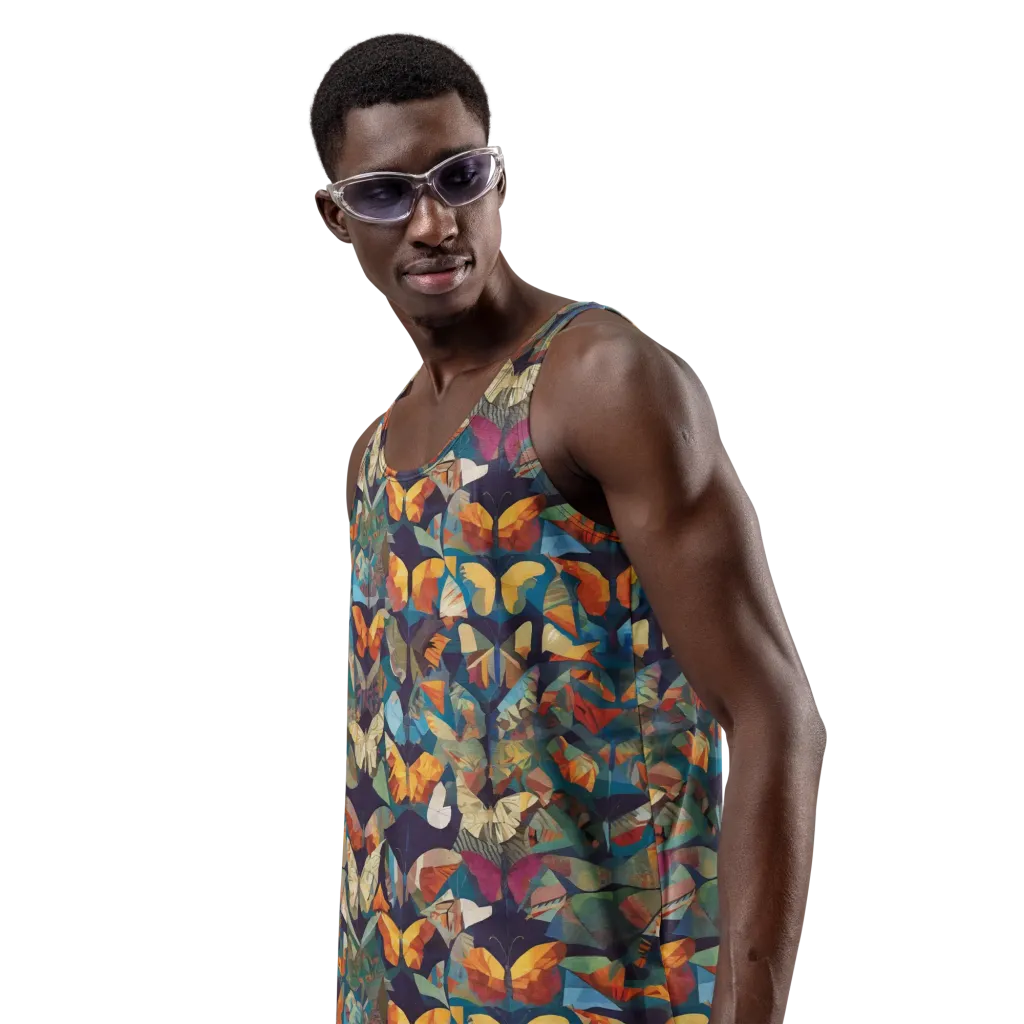 Prismatic Lepidary on Men's Tank Top — Left
