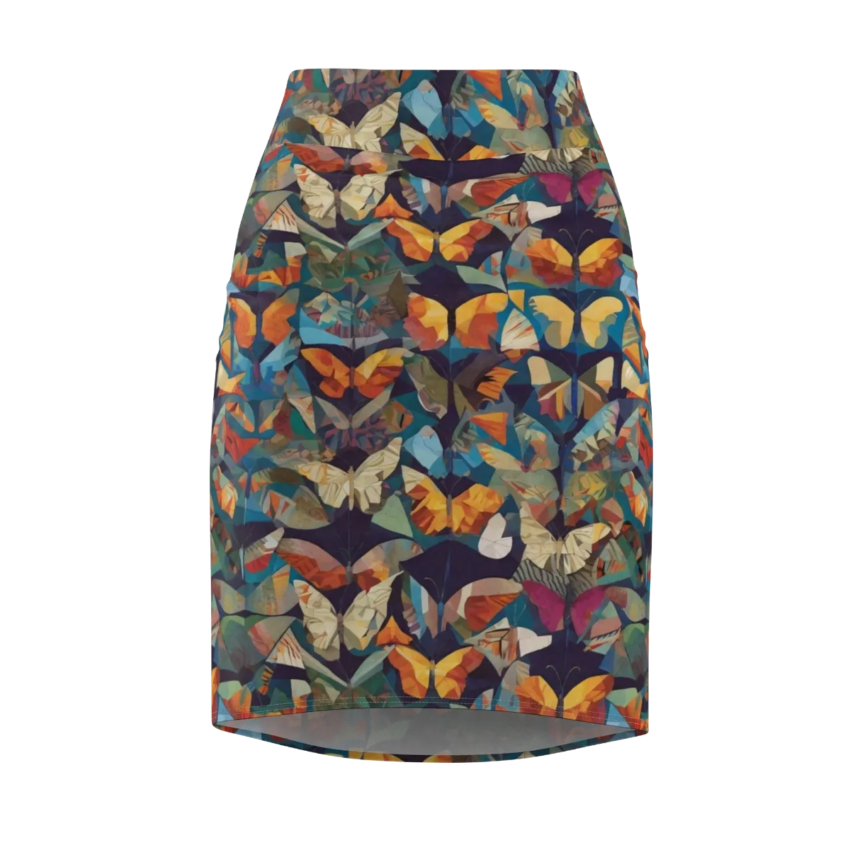 Prismatic Lepidary on Pencil Skirt — Front