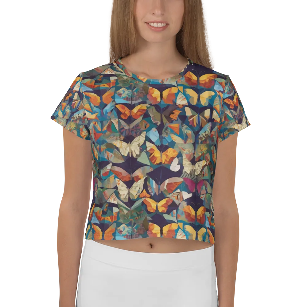Prismatic Lepidary on Crop Tee — Front