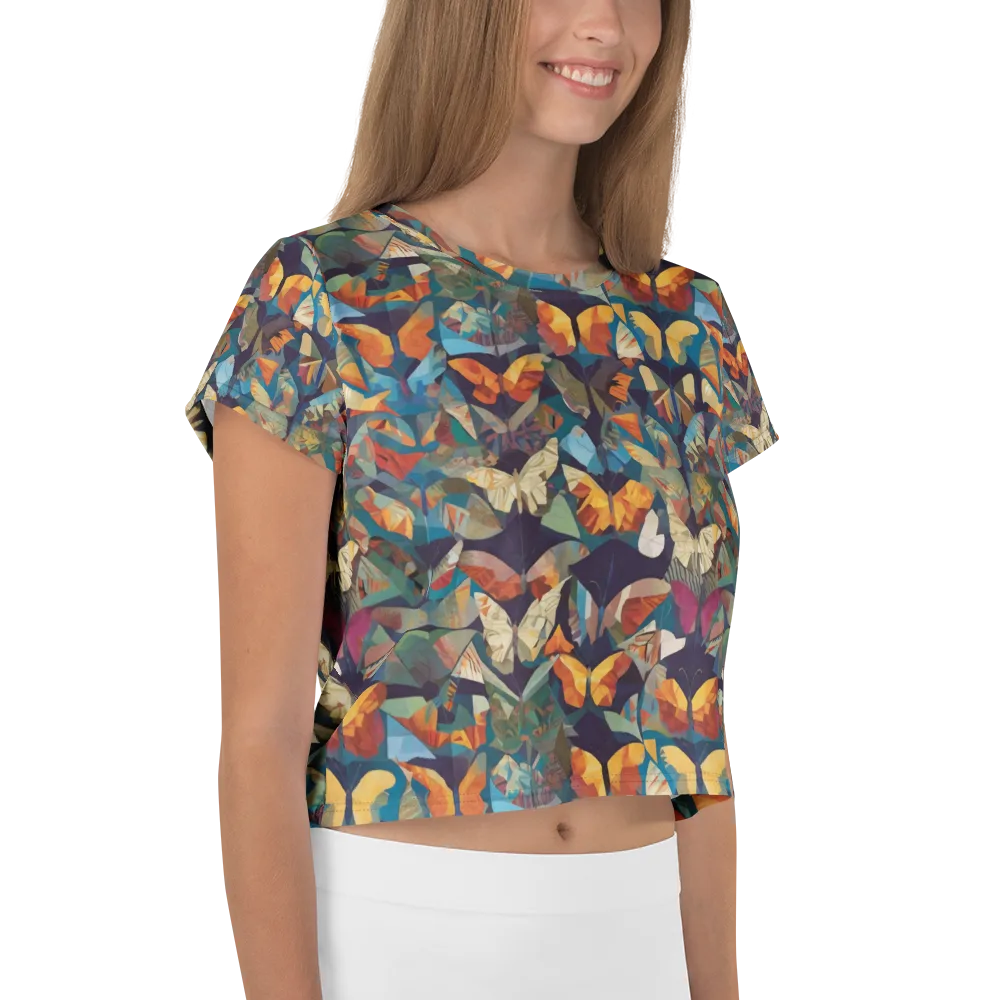Prismatic Lepidary on Crop Tee — Right