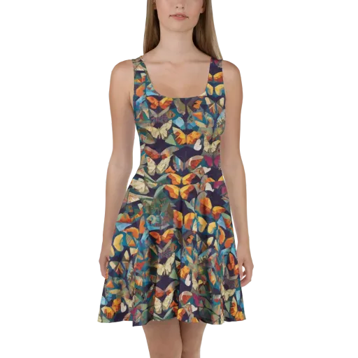 Prismatic Lepidary on a Skater Dress