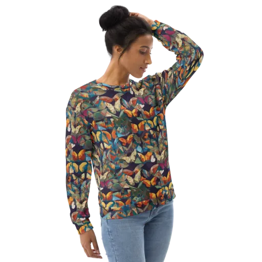 Prismatic Lepidary on a Sweatshirt
