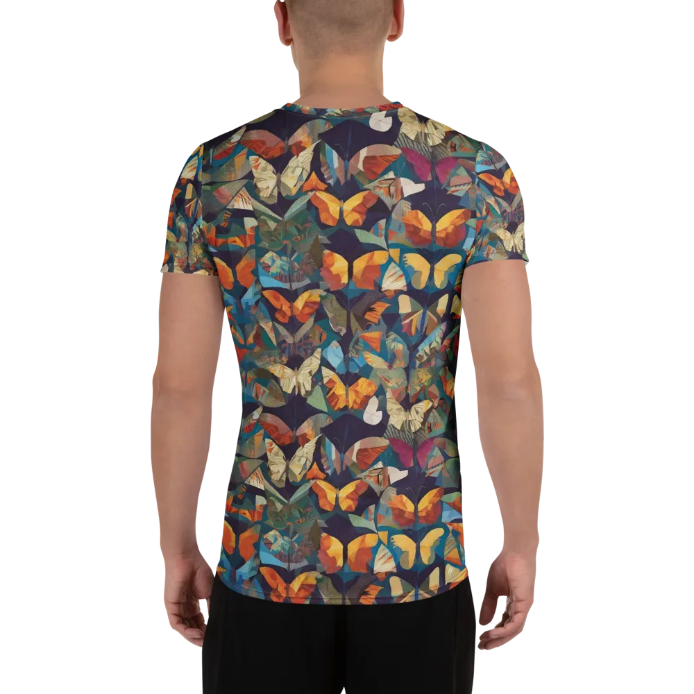 Prismatic Lepidary on Men's Athletic T-Shirt — Back